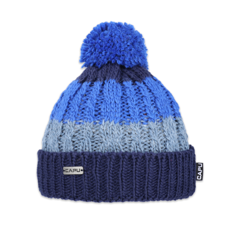 Dětská čepice s akrylovou bambulí